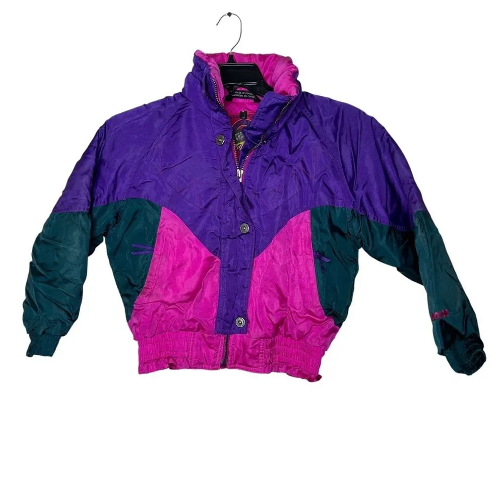 Sunice Purple and Pink Puffer Jacket Lightweight and Stylish